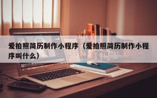 爱拍照简历制作小程序（爱拍照简历制作小程序叫什么）